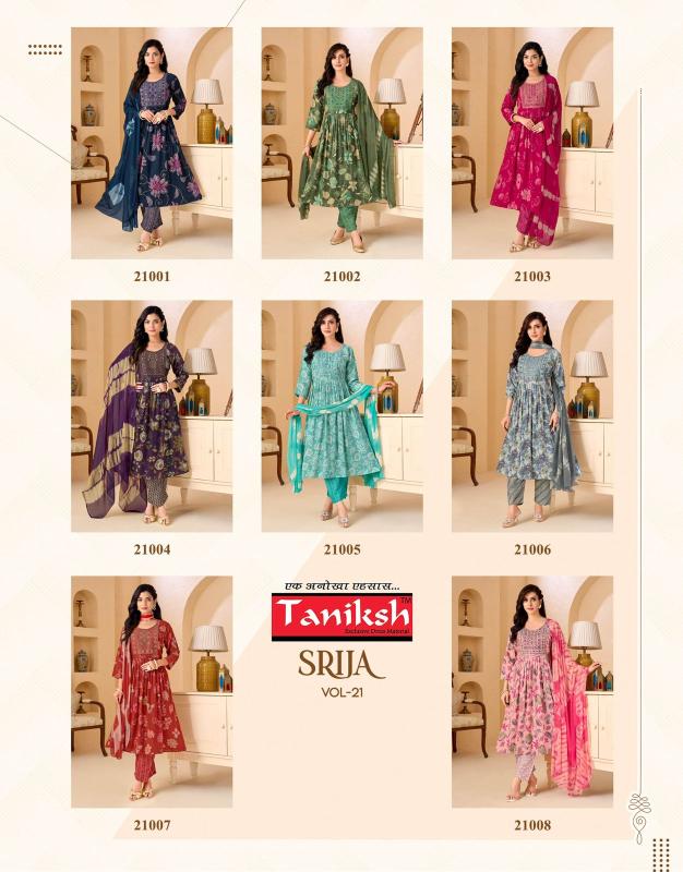 Taniksh srija vol 21 wholesale kurtis and palazzo set